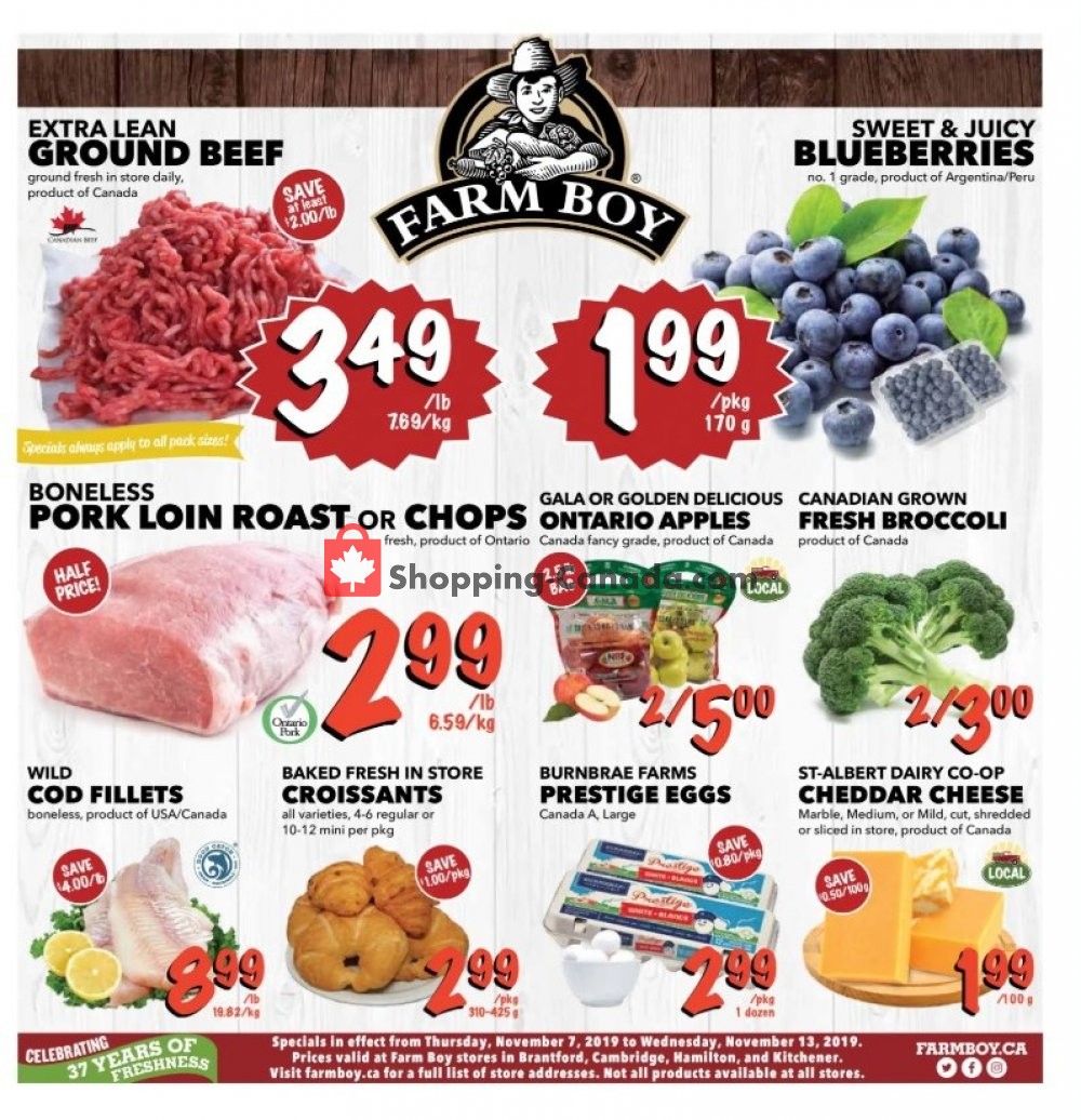 Farm Boy flyer from Thursday November 7, 2019 to Wednesday November 13, 2019 - page 1