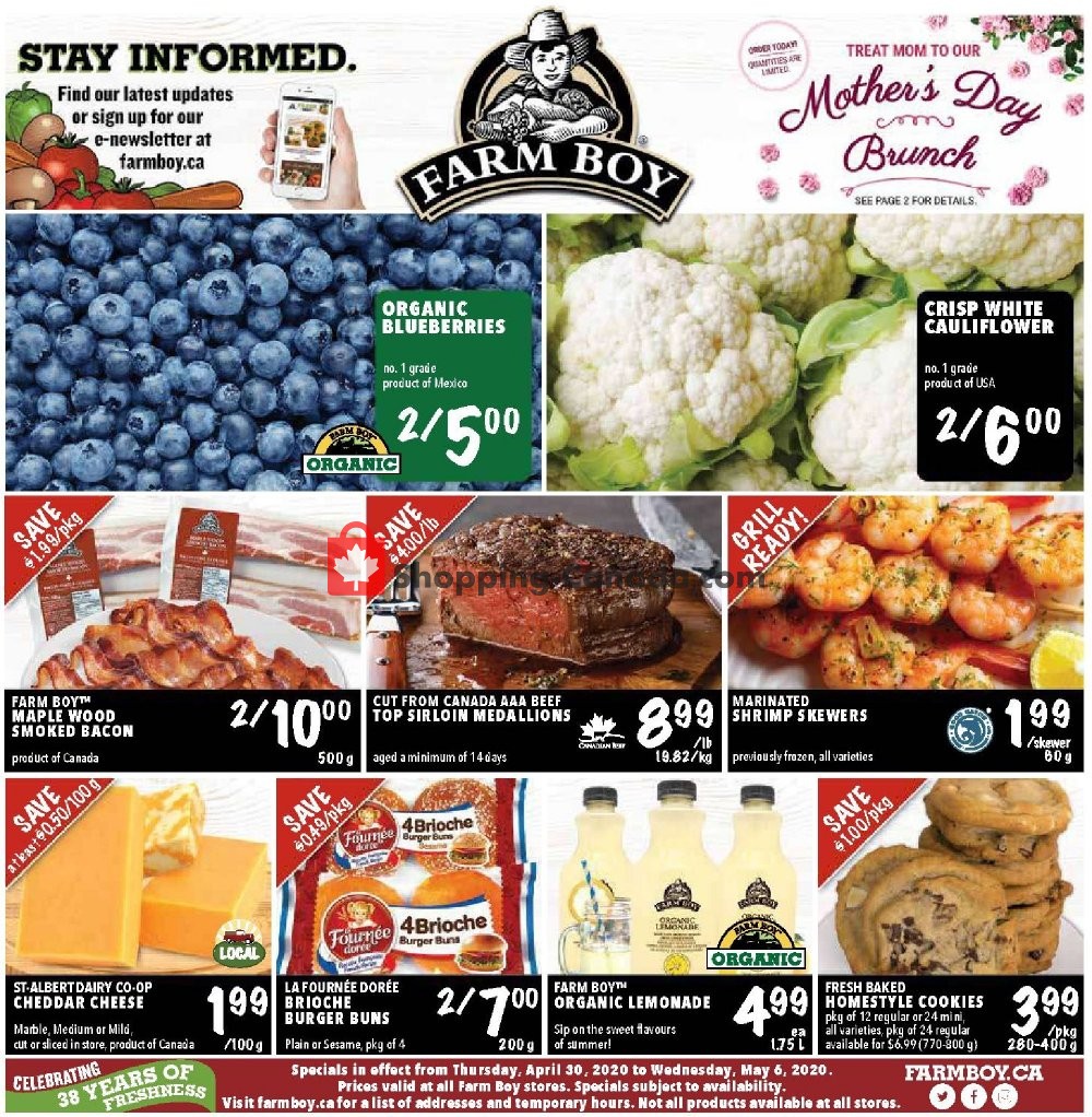 Farm Boy flyer from Thursday April 30, 2020 to Wednesday May 6, 2020 - page 1