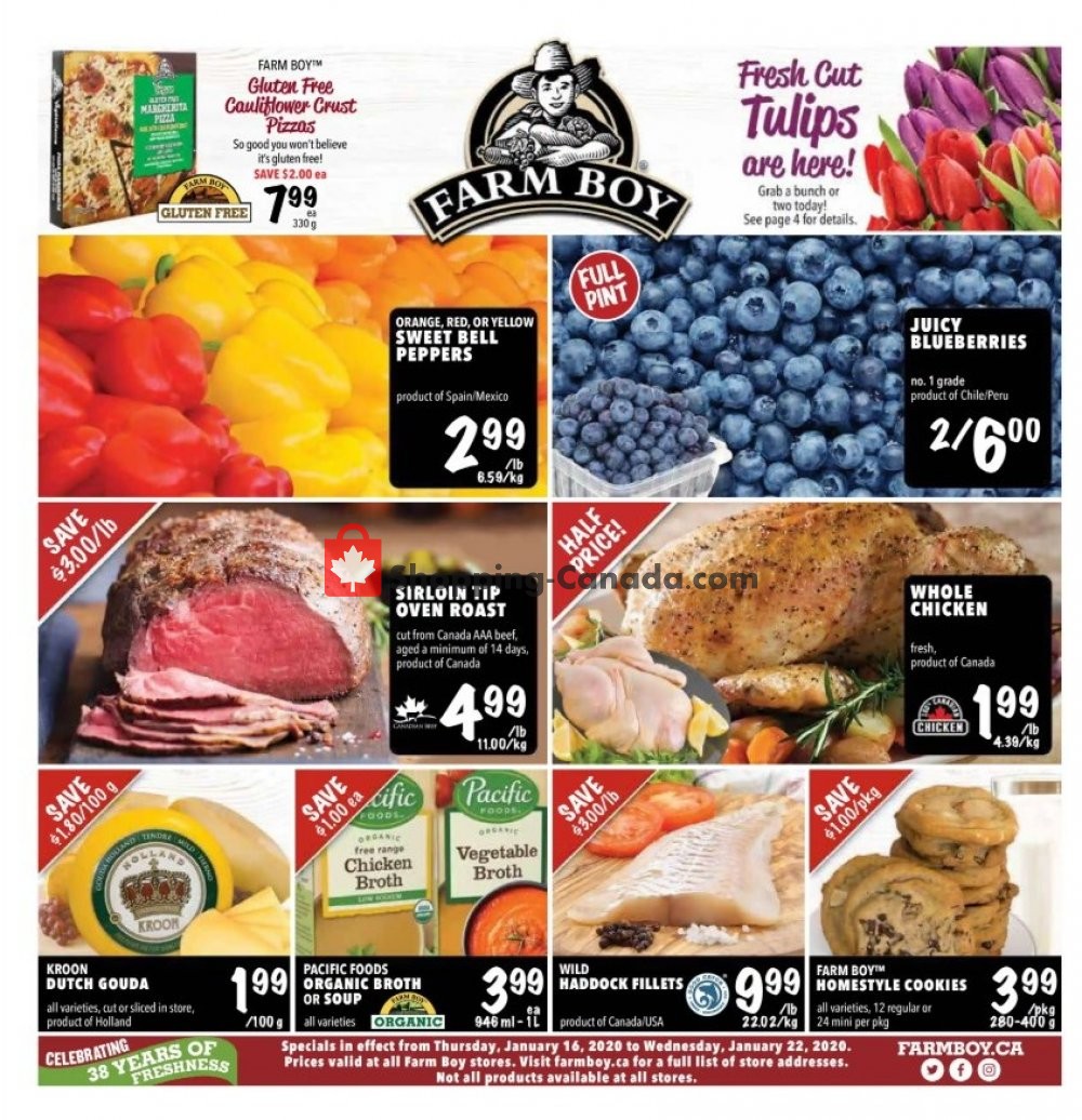 Farm Boy flyer from Thursday January 16, 2020 to Wednesday January 22, 2020 - page 1