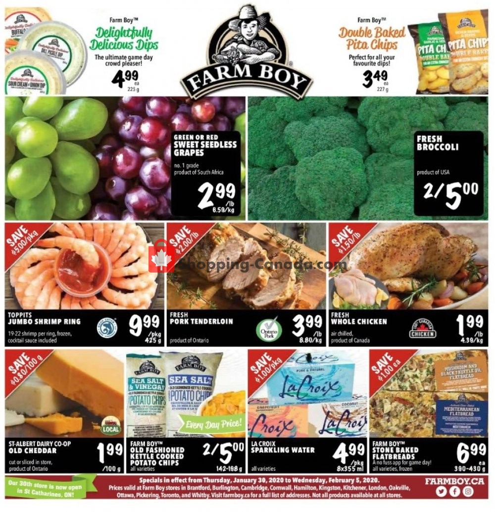 Farm Boy flyer from Thursday January 30, 2020 to Wednesday February 5, 2020 - page 1