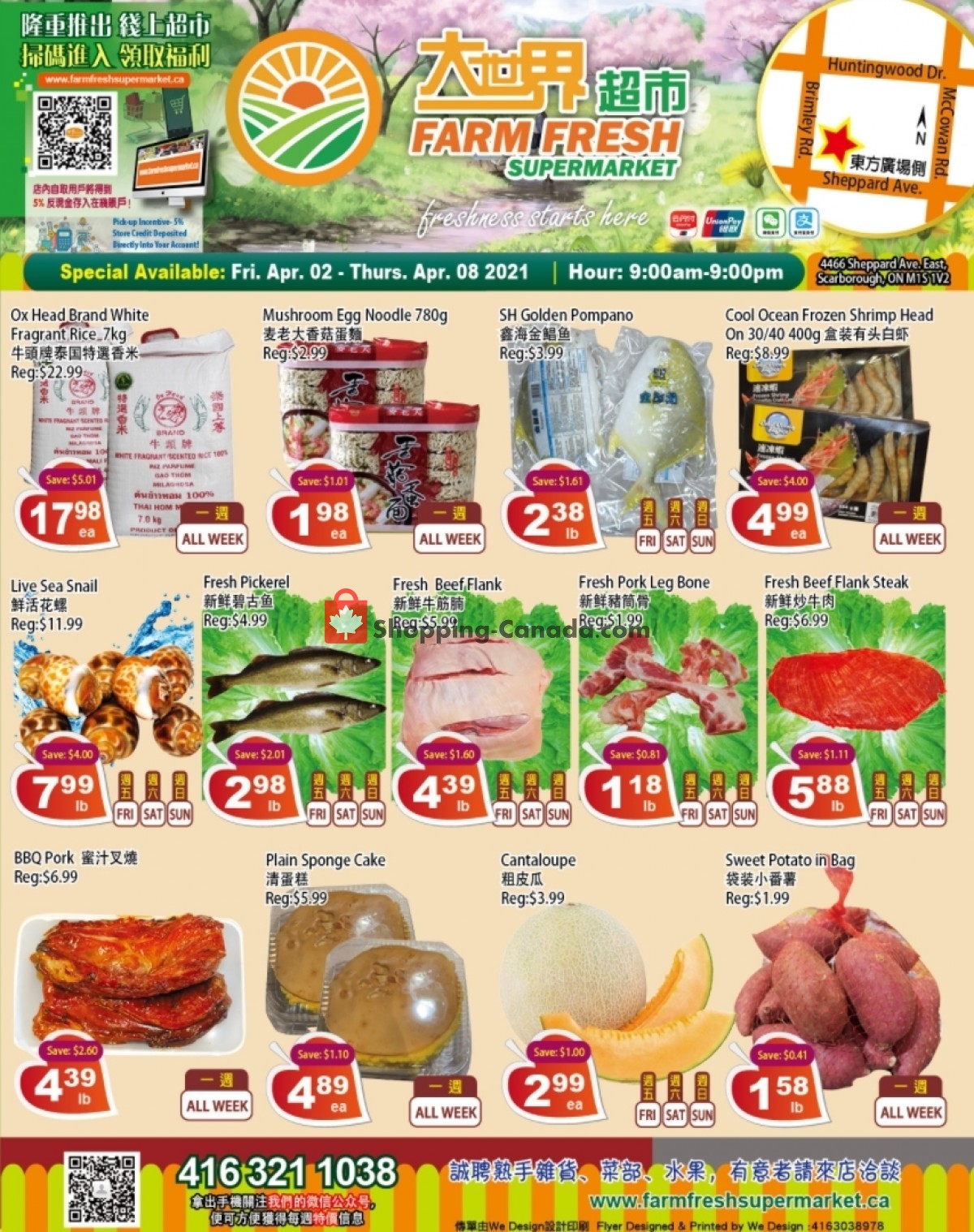 Farm Fresh Supermarkets flyer from Friday April 2, 2021 to Thursday April 8, 2021 - page 1