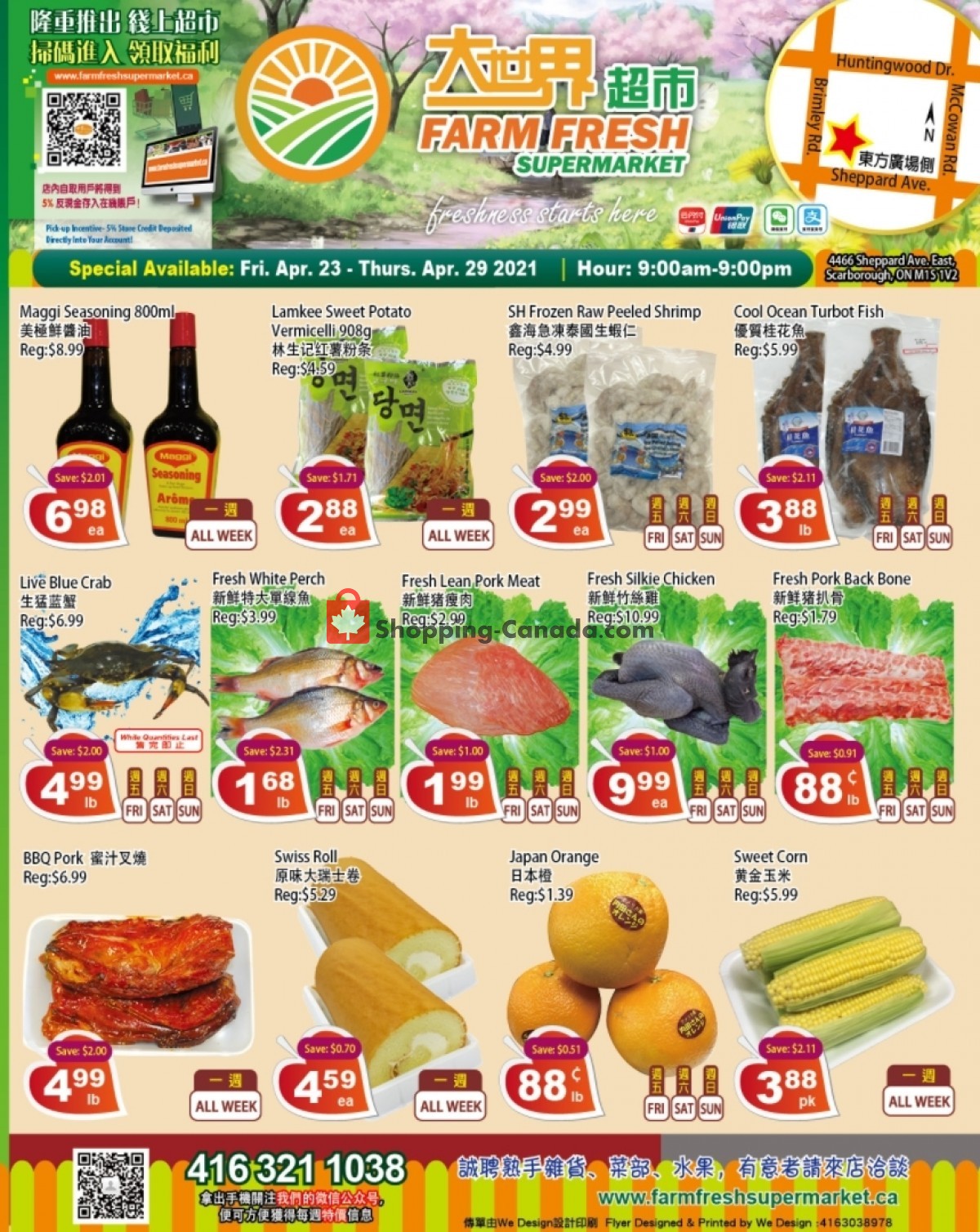 Farm Fresh Supermarkets flyer from Friday April 23, 2021 to Thursday April 29, 2021 - page 1