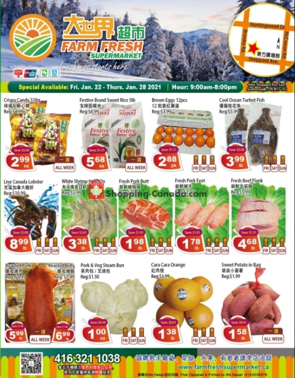 Farm Fresh Supermarkets flyer from Friday January 22, 2021 to Thursday January 28, 2021 - page 1