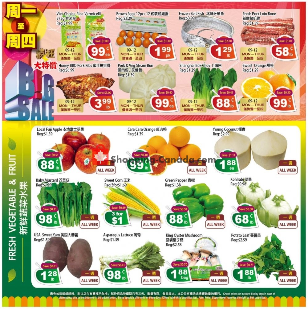 Farm Fresh Supermarkets flyer from Friday September 6, 2019 to Thursday September 12, 2019 - page 3