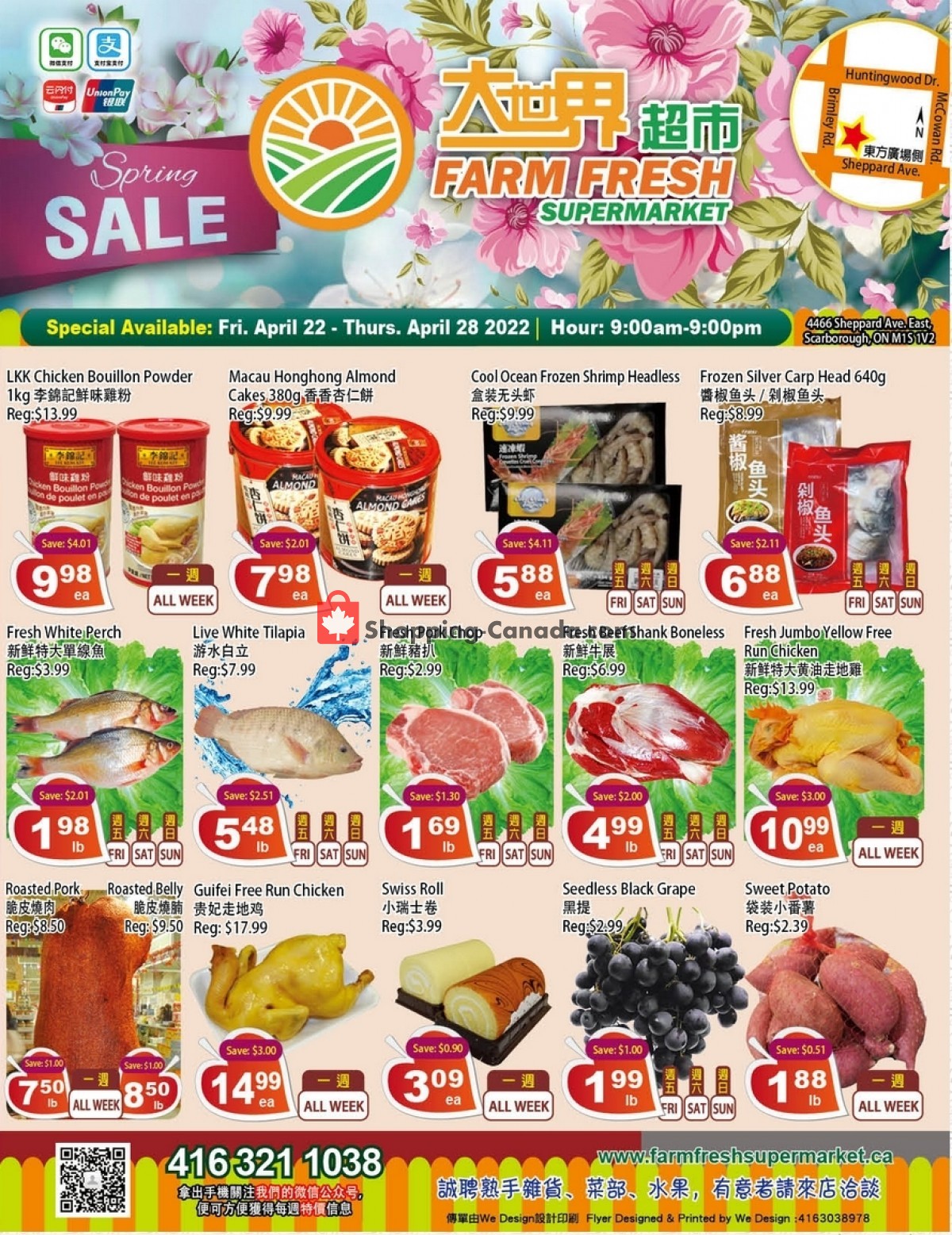 Farm Fresh Supermarkets Canada, flyer (Spring Sale) April 22 April