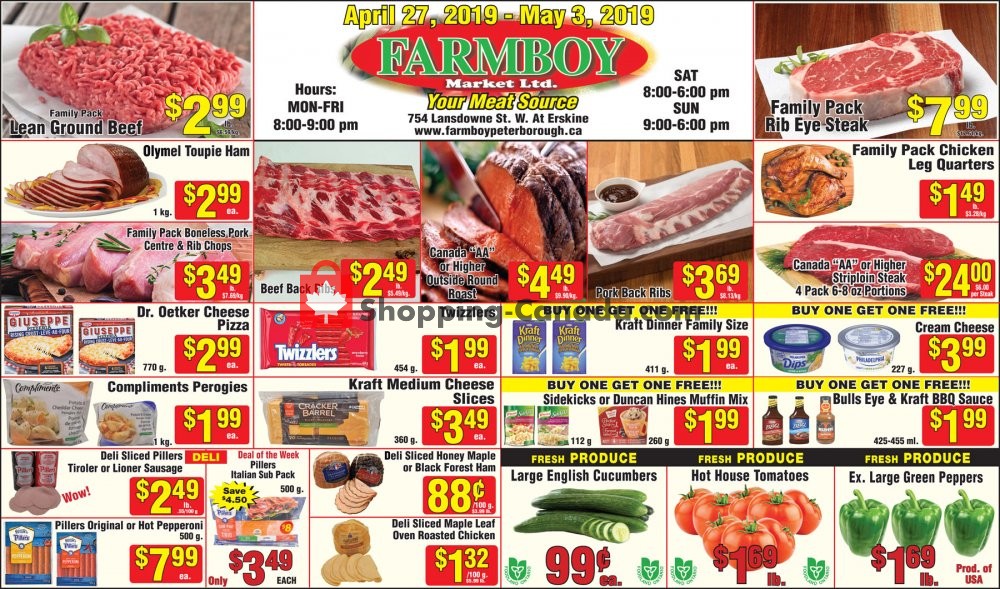 Farmboy Peterborough flyer from Saturday April 27, 2019 to Friday May 3, 2019 - page 1