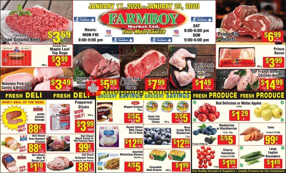 Farmboy Peterborough Canada, flyer (Hot Offer) January 17 January 23, 2020 Shopping Canada