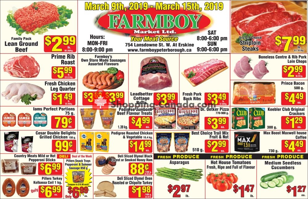 Farmboy Peterborough flyer from Saturday March 9, 2019 to Friday March 15, 2019 - page 1