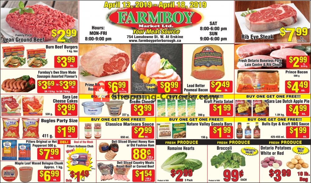 Farmboy Peterborough flyer from Saturday April 13, 2019 to Thursday April 18, 2019 - page 1