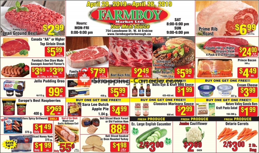 Farmboy Peterborough flyer from Saturday April 20, 2019 to Friday April 26, 2019 - page 1
