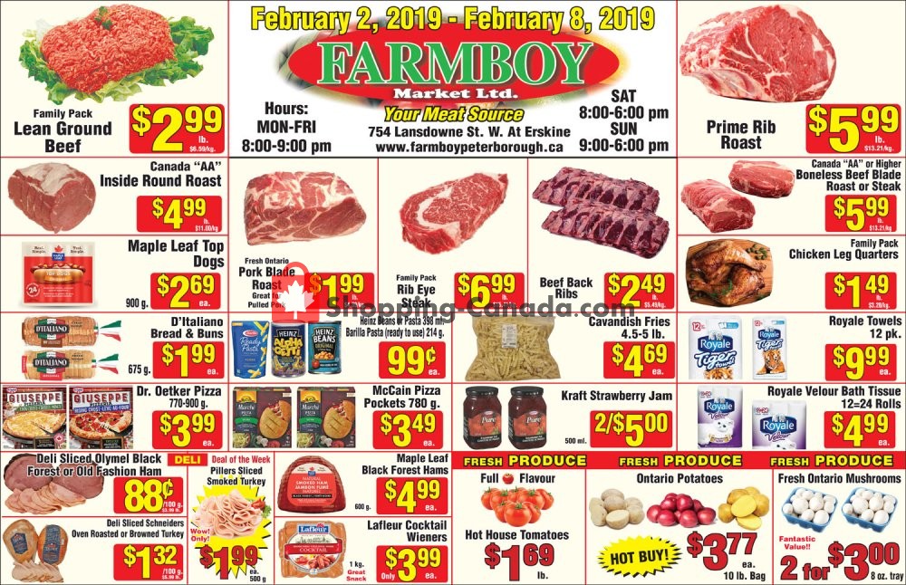 Farmboy Peterborough flyer from Saturday February 2, 2019 to Friday February 8, 2019 - page 1
