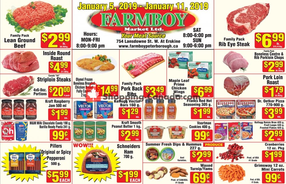 Farmboy Peterborough flyer from Saturday January 5, 2019 to Friday January 11, 2019 - page 1