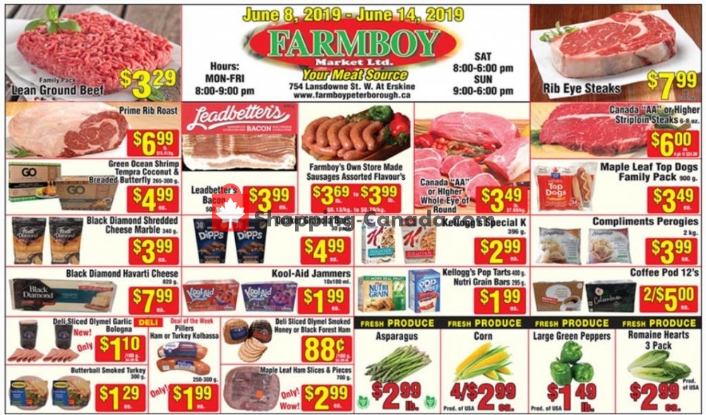 Farmboy Peterborough Canada, flyer (Special Offer) June 8 June 14, 2019 Shopping Canada