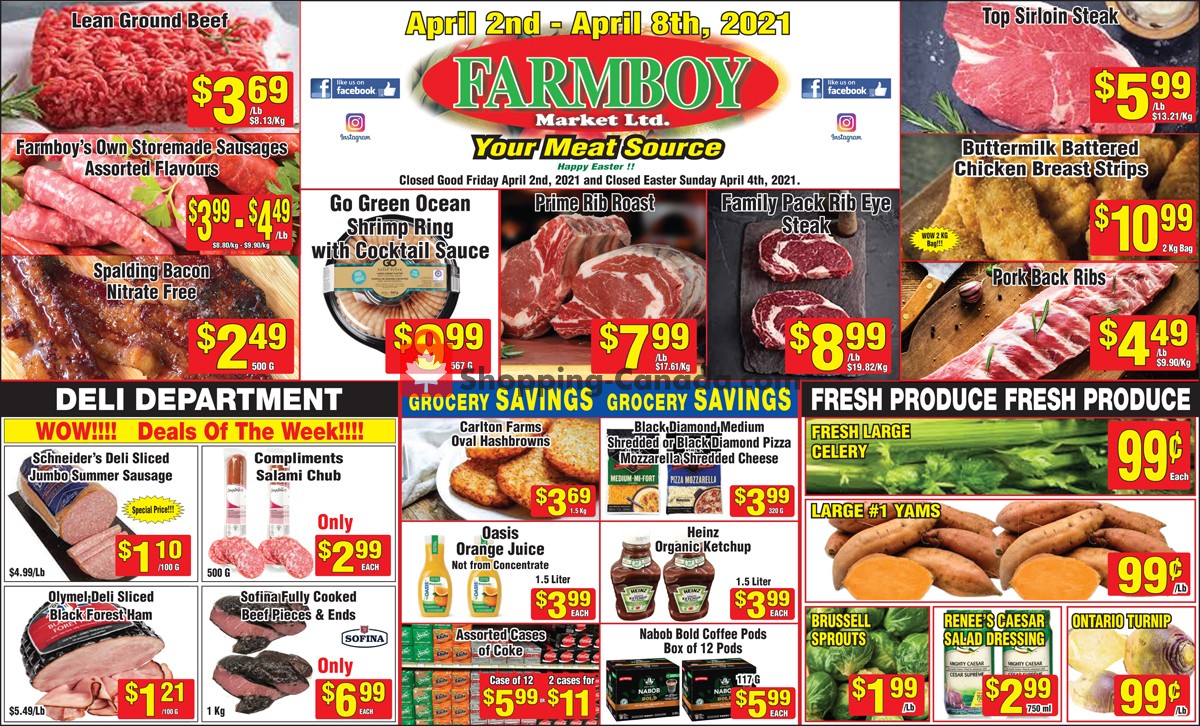 Farmboy Peterborough flyer from Friday April 2, 2021 to Thursday April 8, 2021 - page 1
