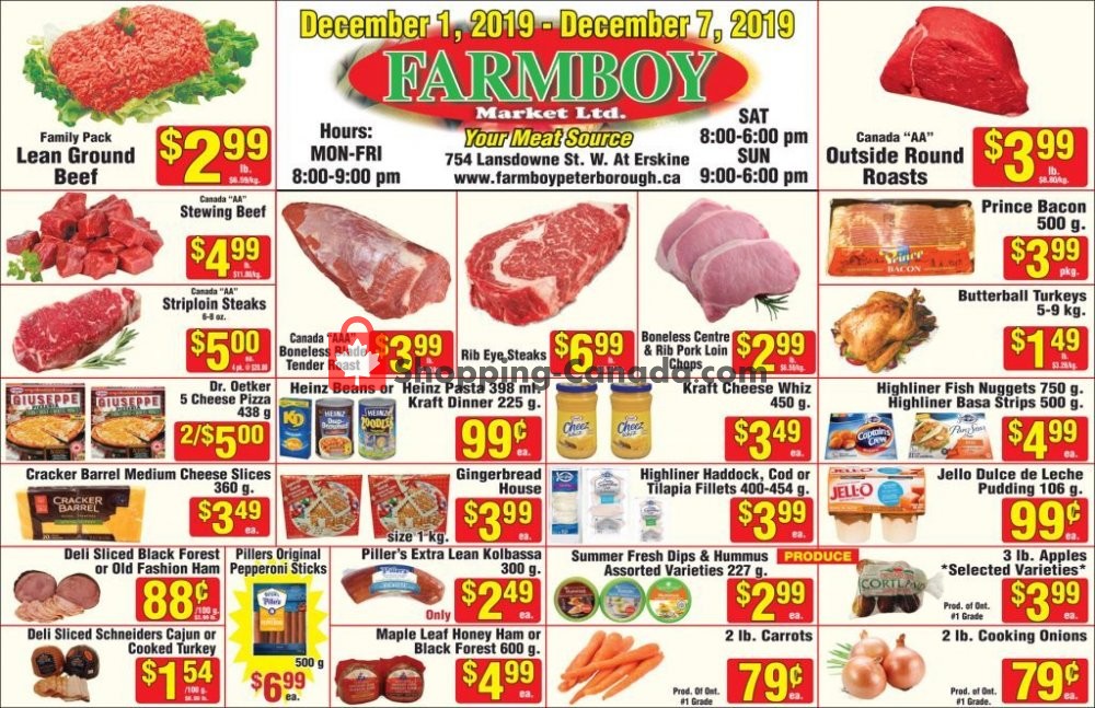 Farmboy Peterborough flyer from Saturday December 1, 2018 to Friday December 7, 2018 - page 1