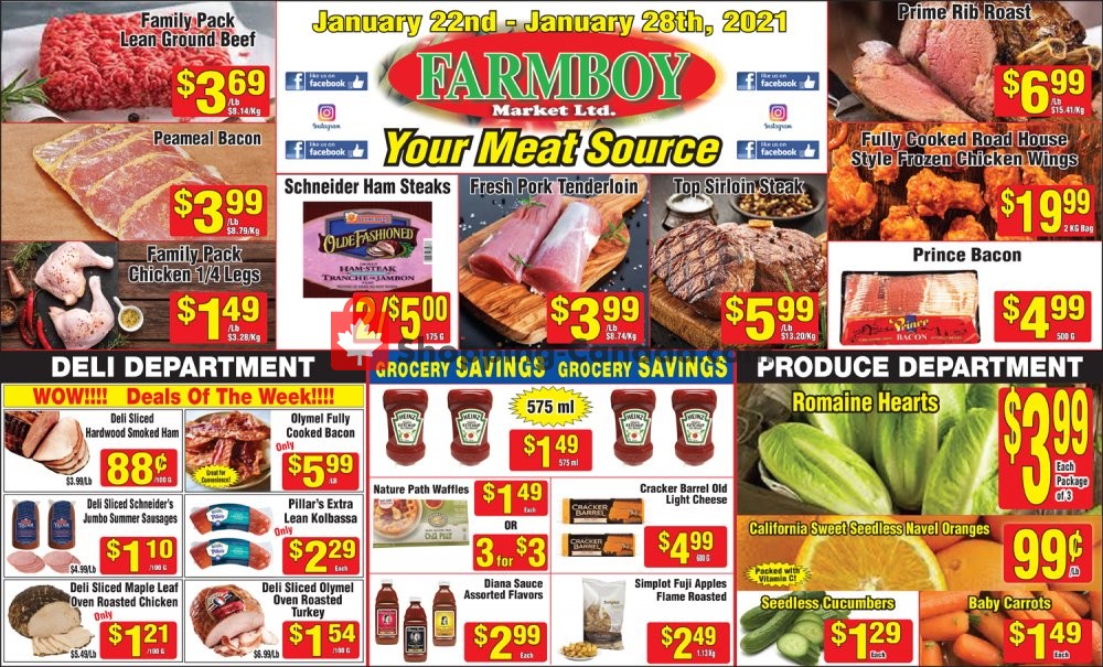 Farmboy Peterborough flyer from Friday January 22, 2021 to Thursday January 28, 2021 - page 1