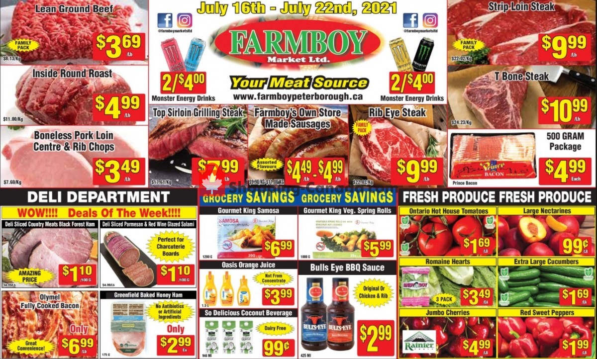 Farmboy Peterborough flyer from Friday July 16, 2021 to Thursday July 22, 2021 - page 1