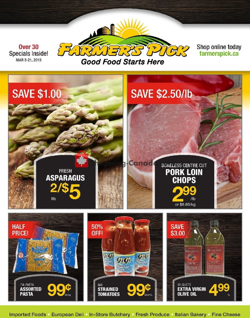 Farmers Pick flyer from Friday March 8, 2019 to Thursday March 21, 2019 - page 1
