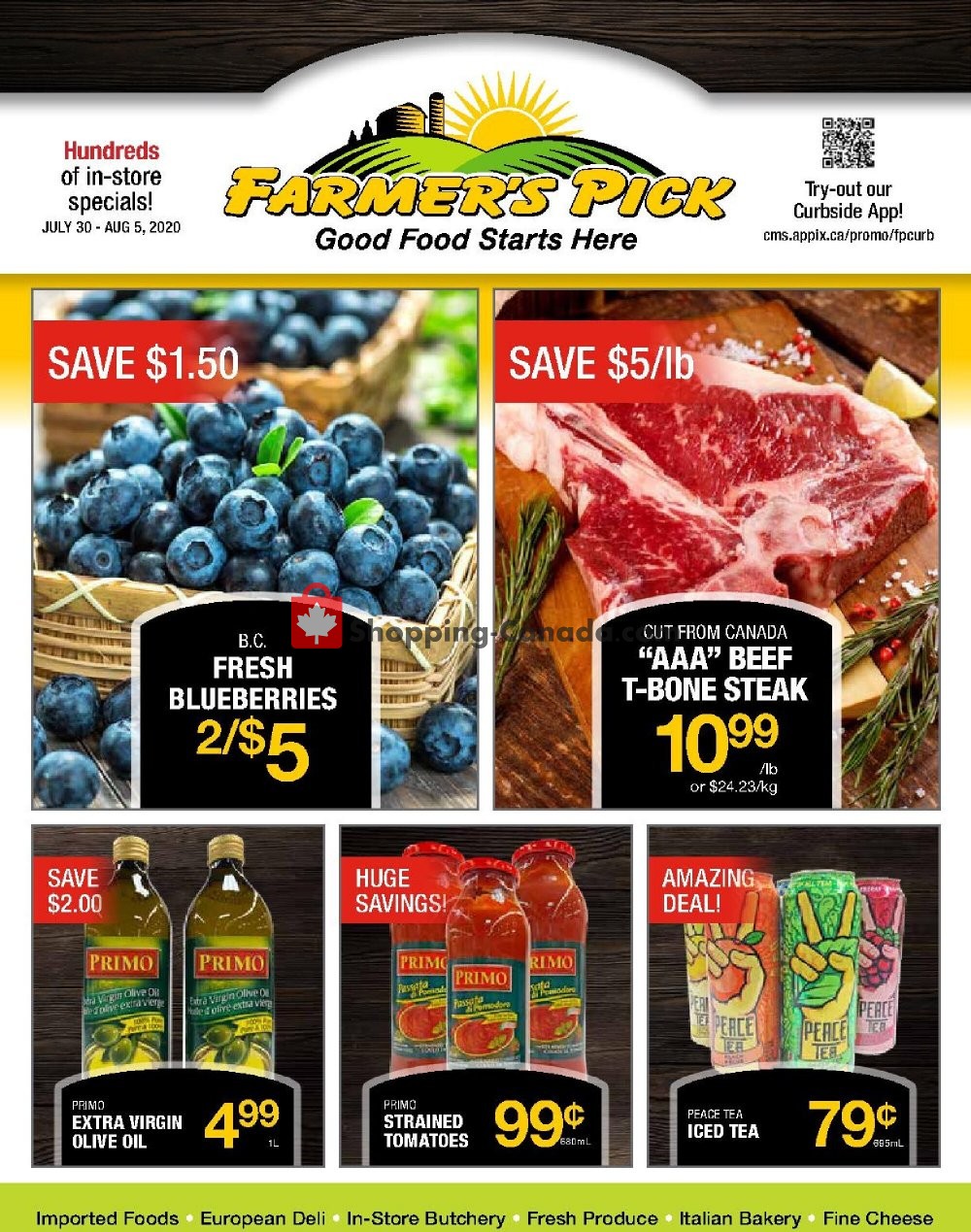 Farmers Pick flyer from Thursday July 30, 2020 to Wednesday August 5, 2020 - page 1