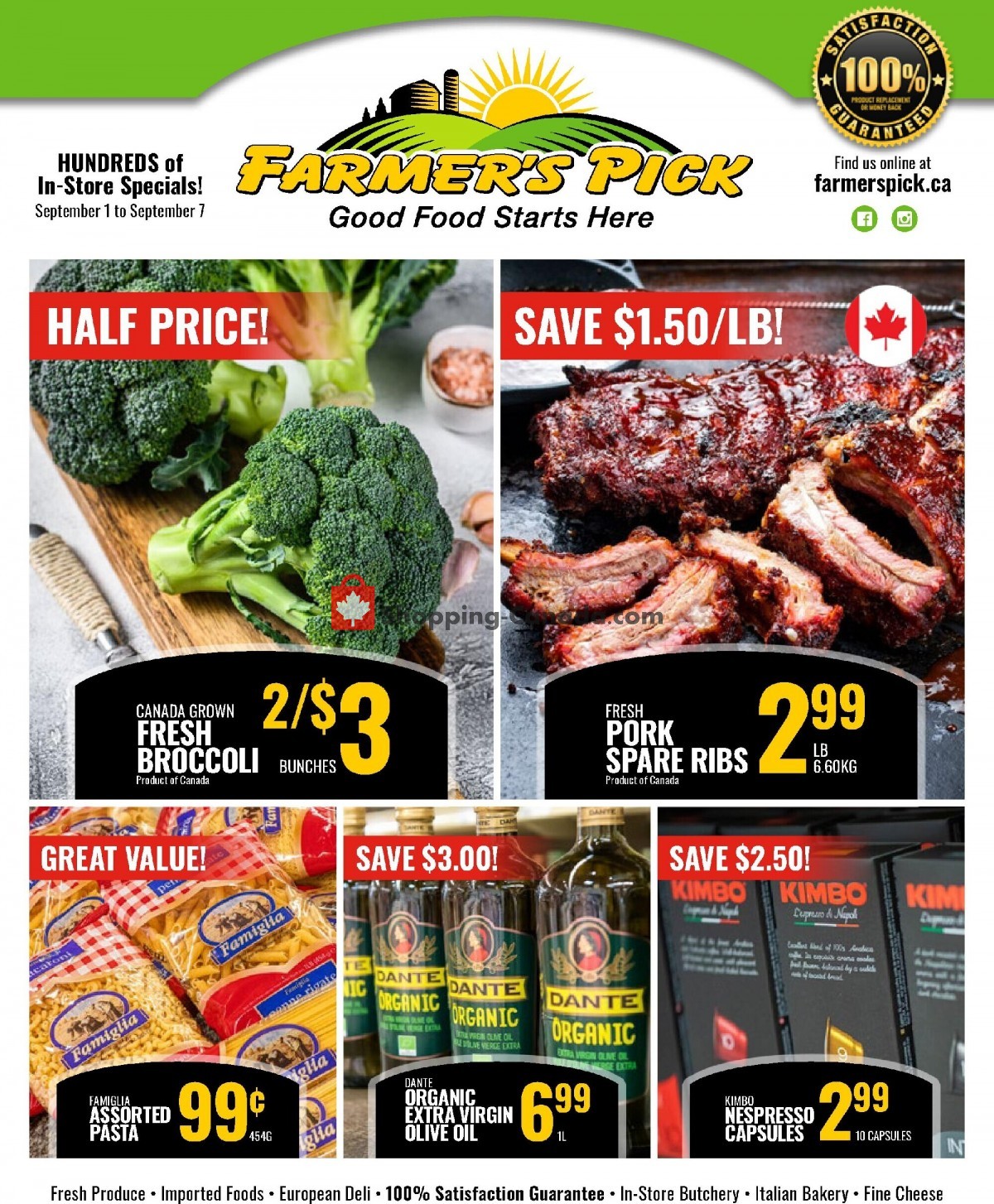 Farmers Pick Canada, flyer (Savings Offer) September 1 September 7, 2022 Shopping Canada