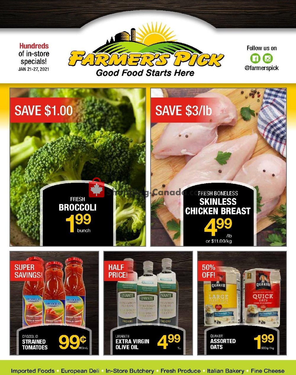 Farmers Pick flyer from Thursday January 21, 2021 to Wednesday January 27, 2021 - page 1