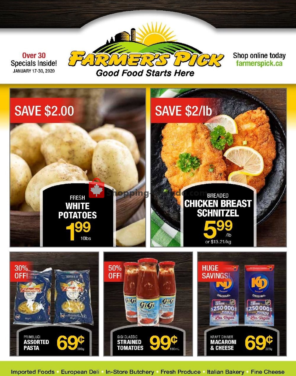 Farmers Pick Canada, flyer (Special Offer) January 17 January 30, 2020 Shopping Canada