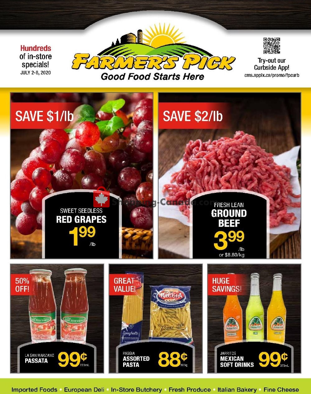 Farmers Pick flyer from Thursday July 2, 2020 to Wednesday July 8, 2020 - page 1
