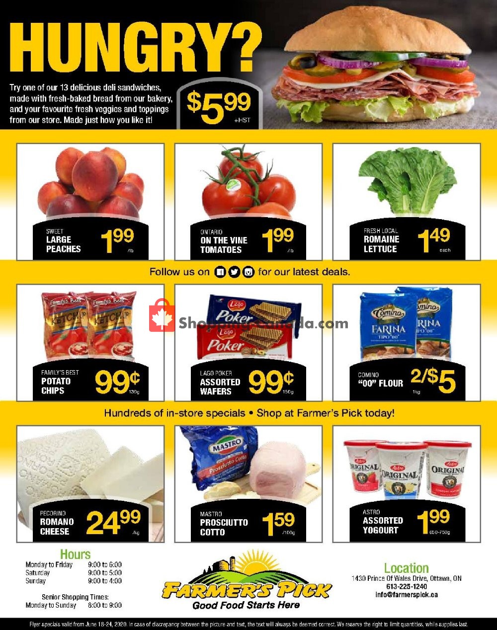 Farmers Pick Canada, flyer (Special Offer) June 18 June 24, 2020 Shopping Canada