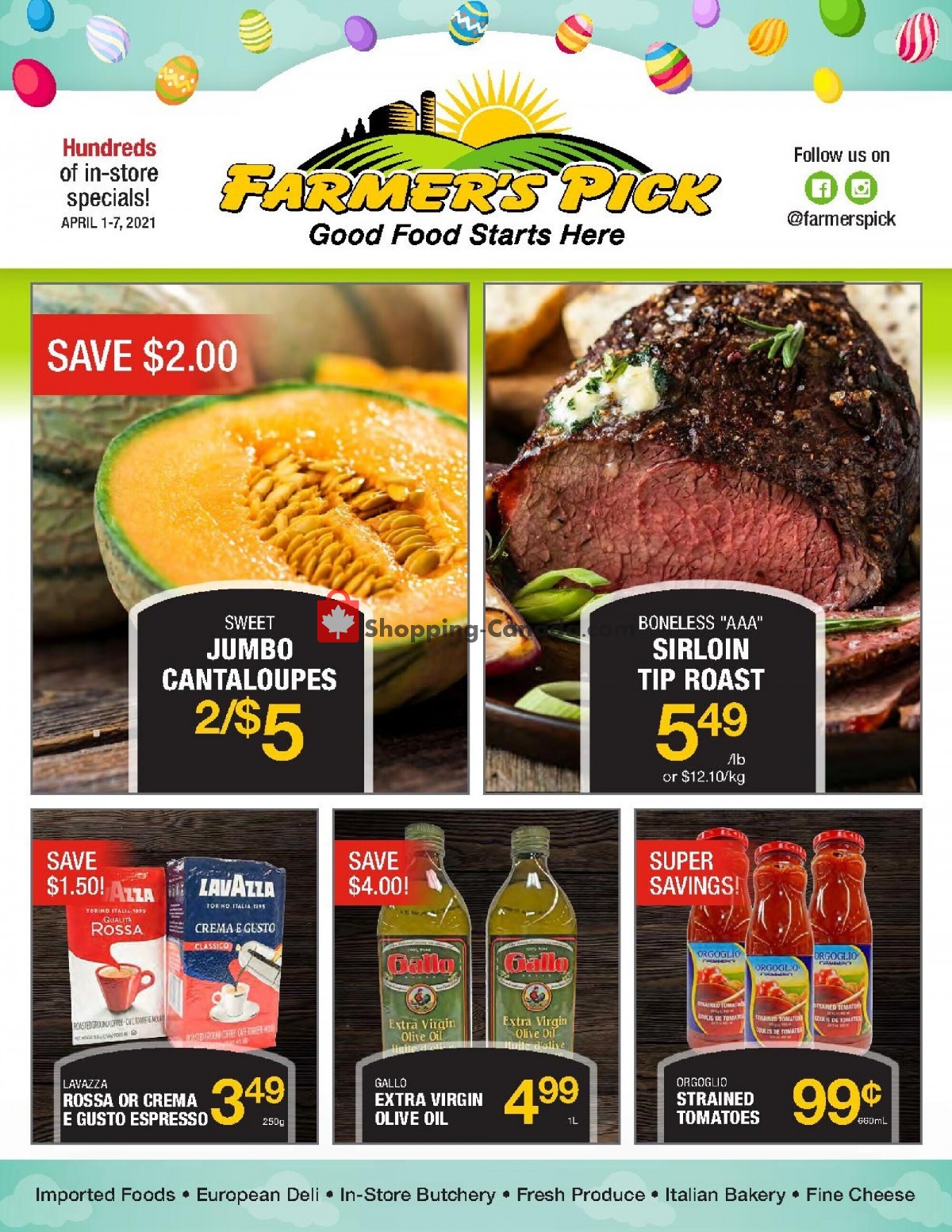 Farmers Pick flyer from Thursday April 1, 2021 to Wednesday April 7, 2021 - page 1
