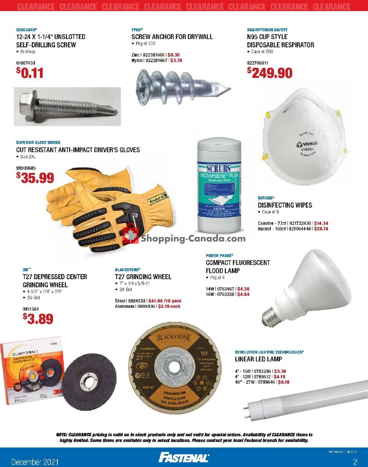 Fastenal flyer from Wednesday December 1, 2021 to Friday December 31, 2021 - page 2