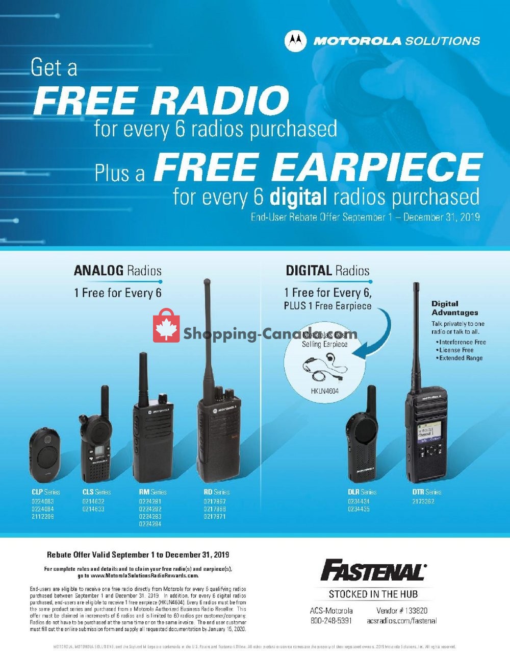 Fastenal flyer from Sunday September 1, 2019 to Tuesday December 31, 2019 - page 1