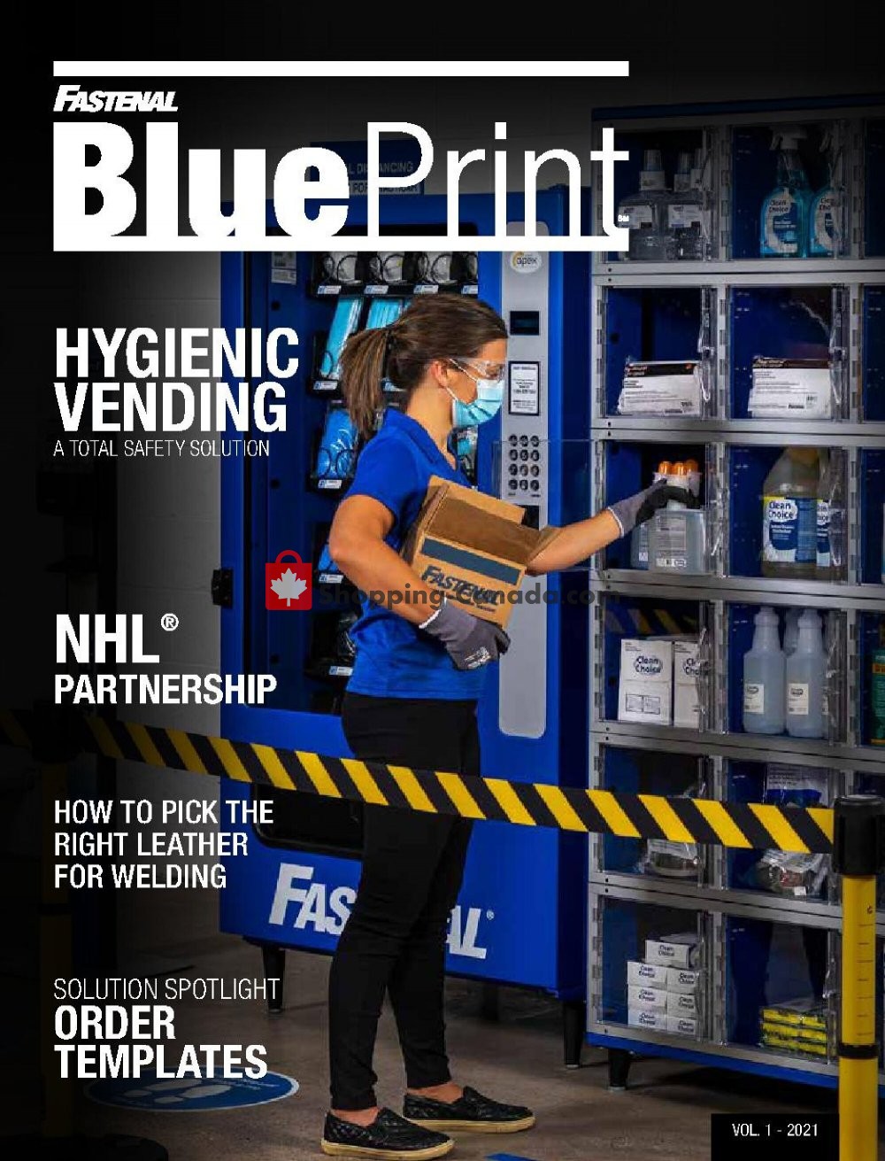 Fastenal Canada, flyer (Hygienic Vending) January 1 May 31, 2021