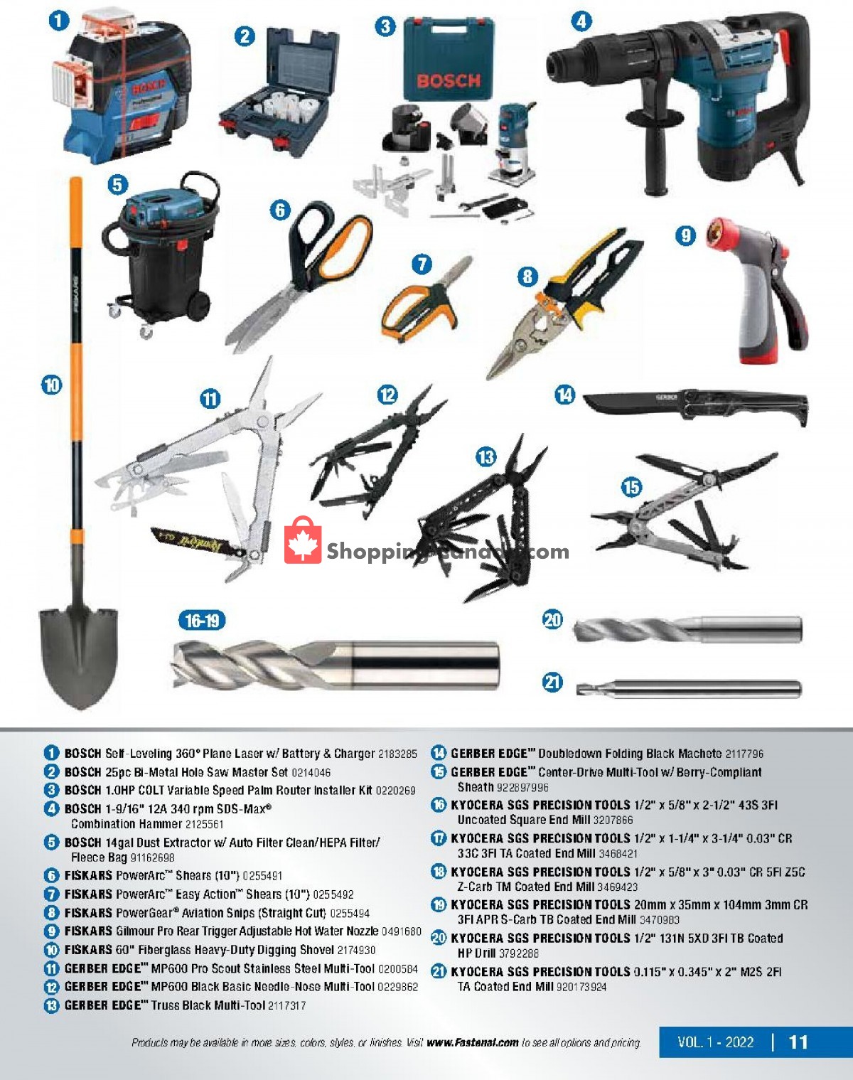 Fastenal flyer from Saturday January 1, 2022 to Tuesday May 31, 2022 - page 11