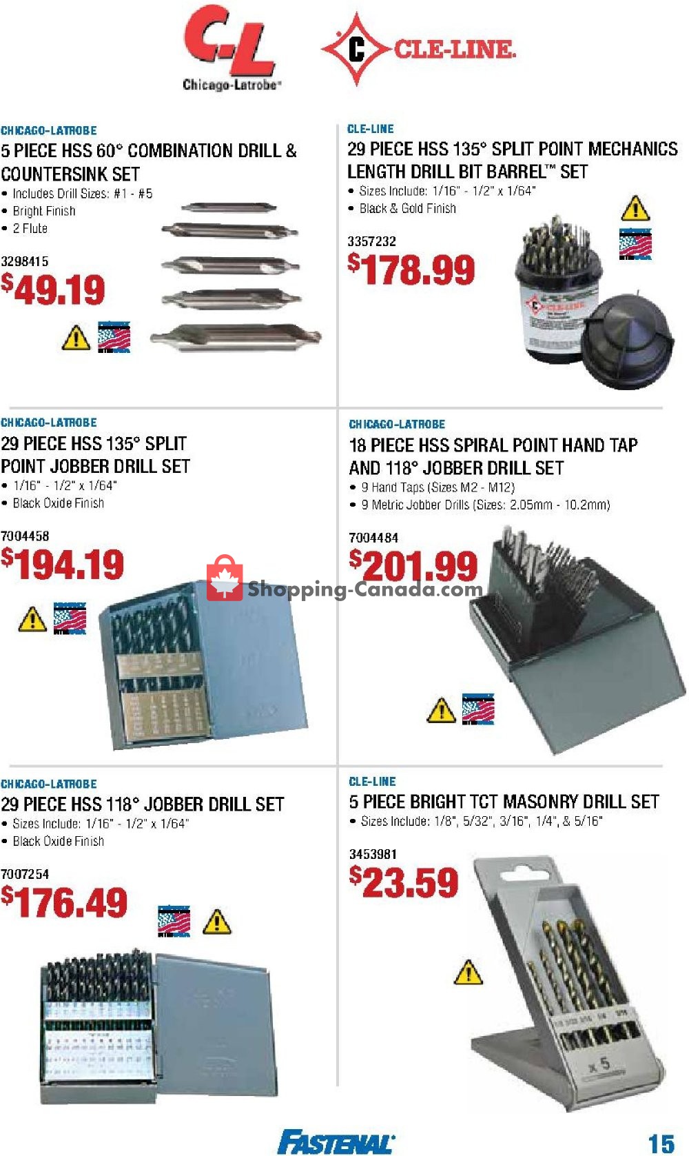 Fastenal flyer from Tuesday January 1, 2019 to Sunday March 31, 2019 - page 15