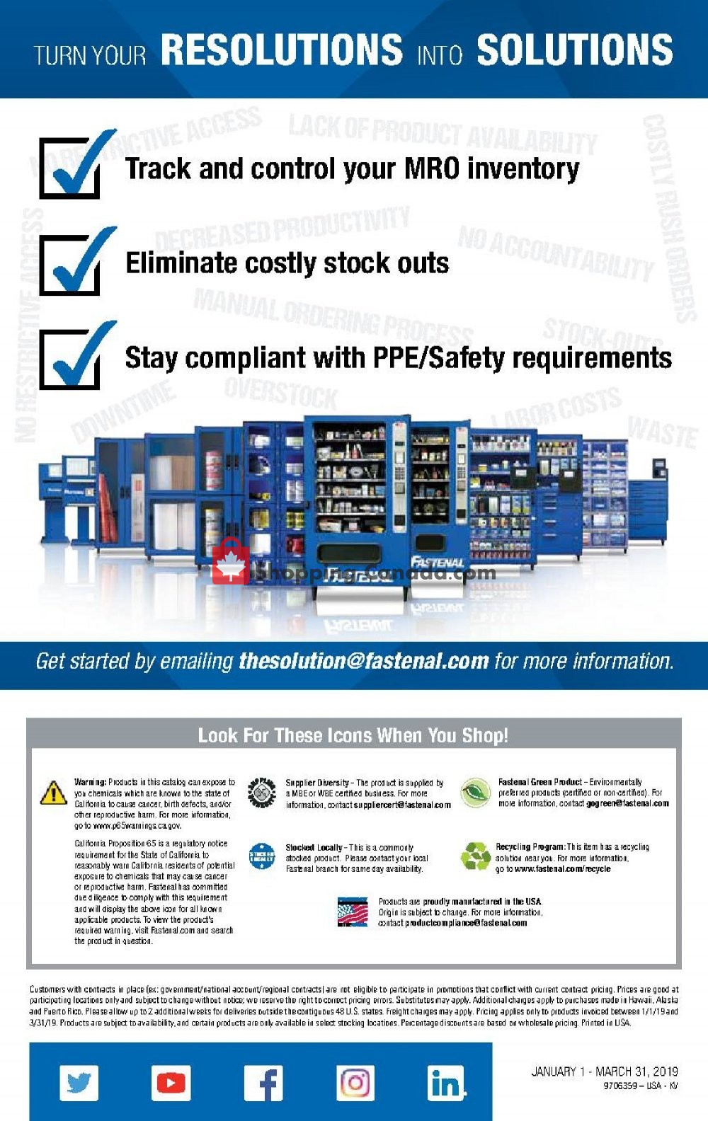 Fastenal flyer from Tuesday January 1, 2019 to Sunday March 31, 2019 - page 30