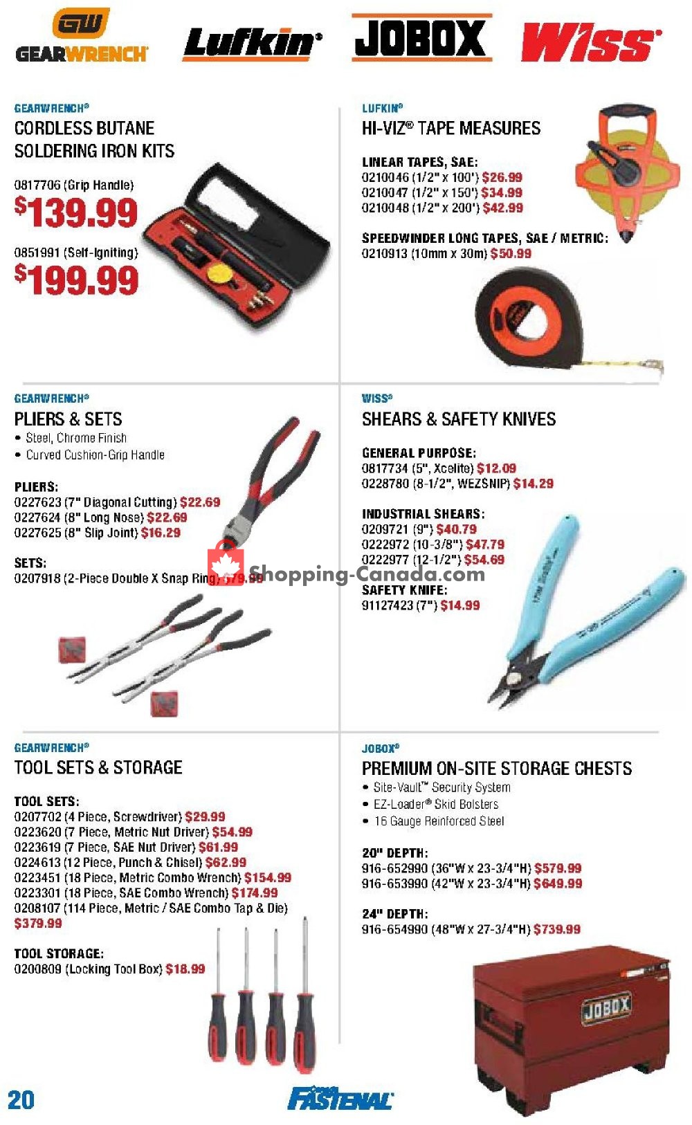 Fastenal flyer from Monday July 1, 2019 to Monday September 30, 2019 - page 20