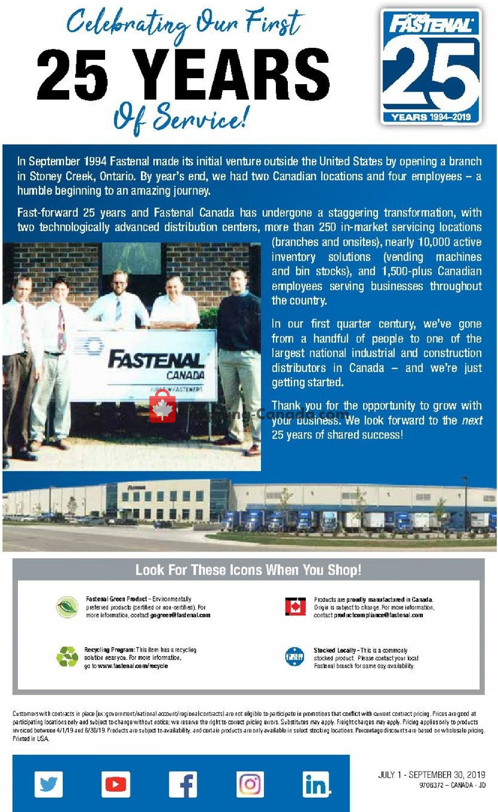 Fastenal flyer from Monday July 1, 2019 to Monday September 30, 2019 - page 30