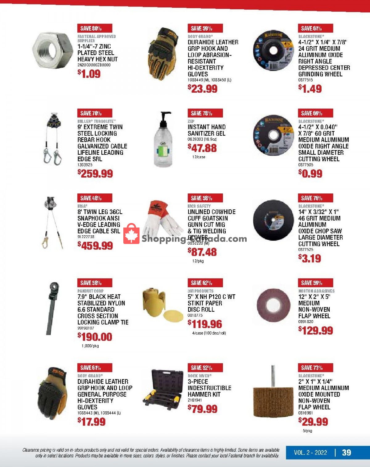 Fastenal flyer from Wednesday June 1, 2022 to Thursday June 30, 2022 - page 39