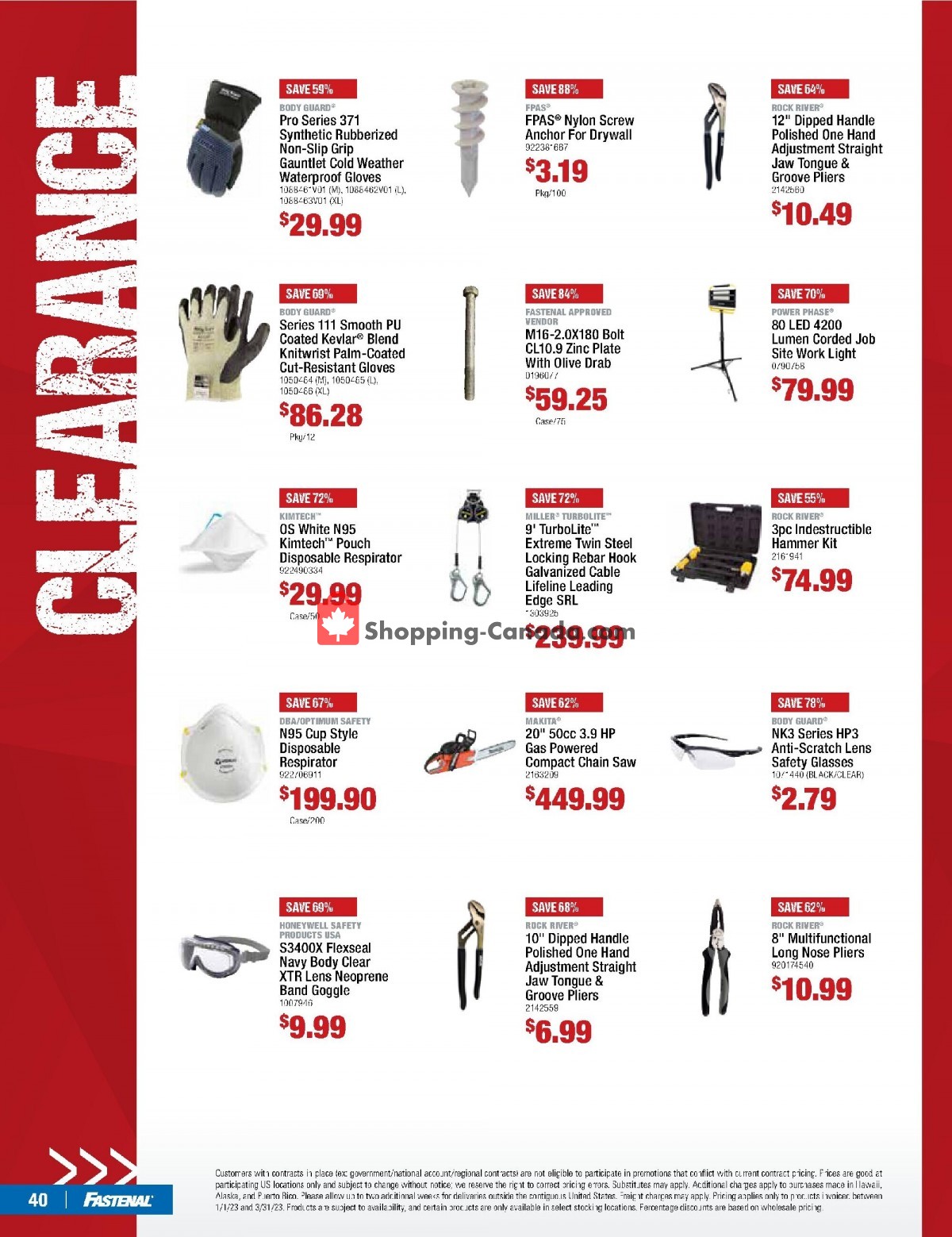 Fastenal flyer from Wednesday March 1, 2023 to Friday March 31, 2023 - page 42