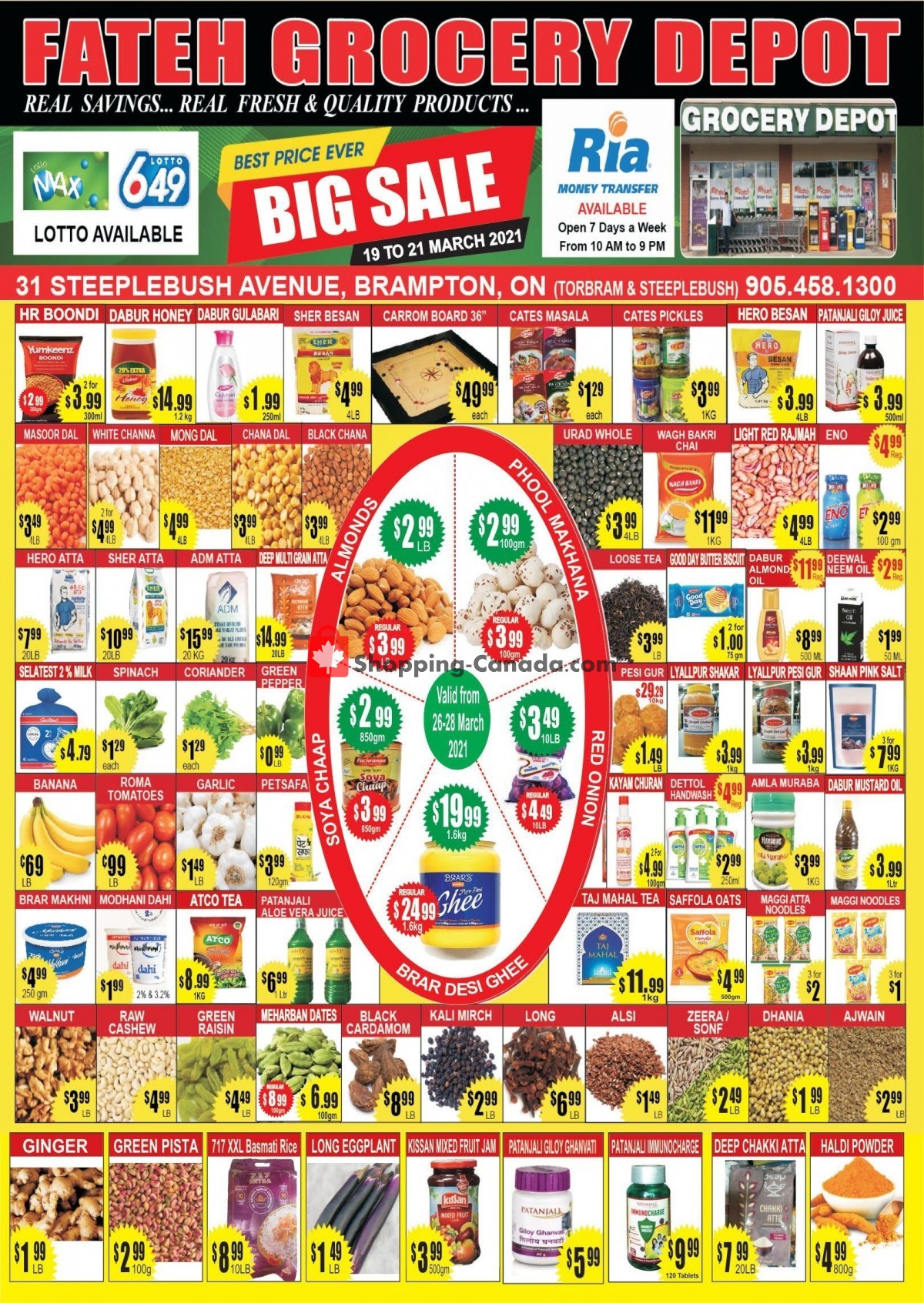 Fateh Grocery Depot flyer from Friday March 19, 2021 to Wednesday March 31, 2021 - page 1