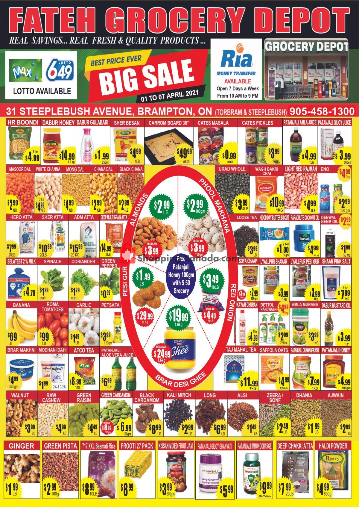 Fateh Grocery Depot flyer from Thursday April 1, 2021 to Wednesday April 7, 2021 - page 1