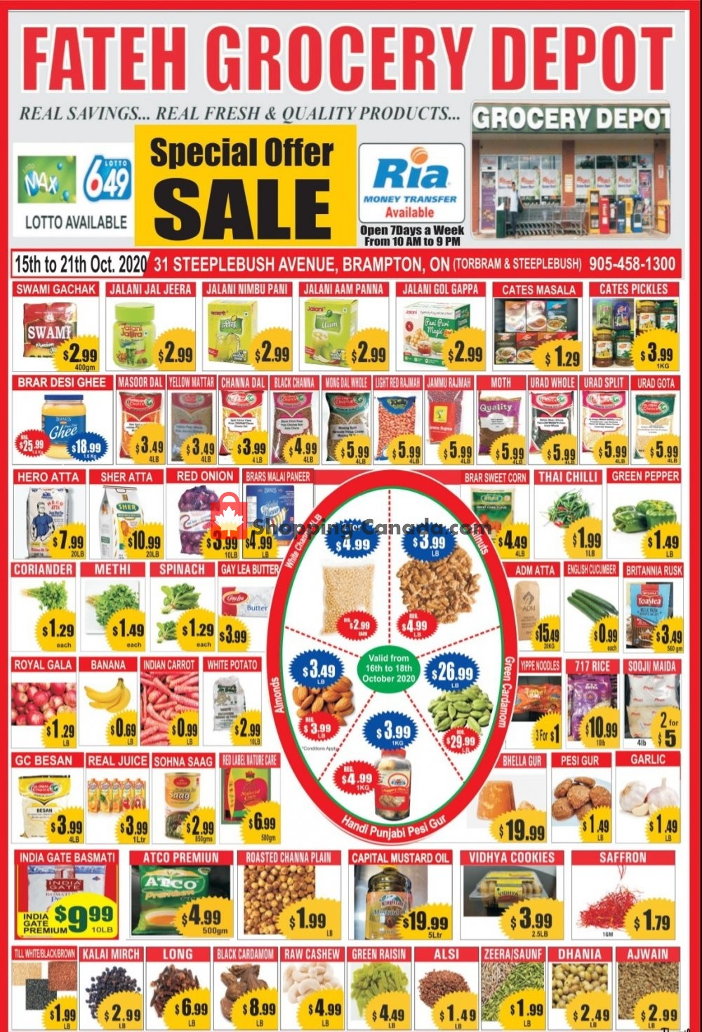 Fateh Grocery Depot flyer from Thursday October 15, 2020 to Wednesday October 21, 2020 - page 1