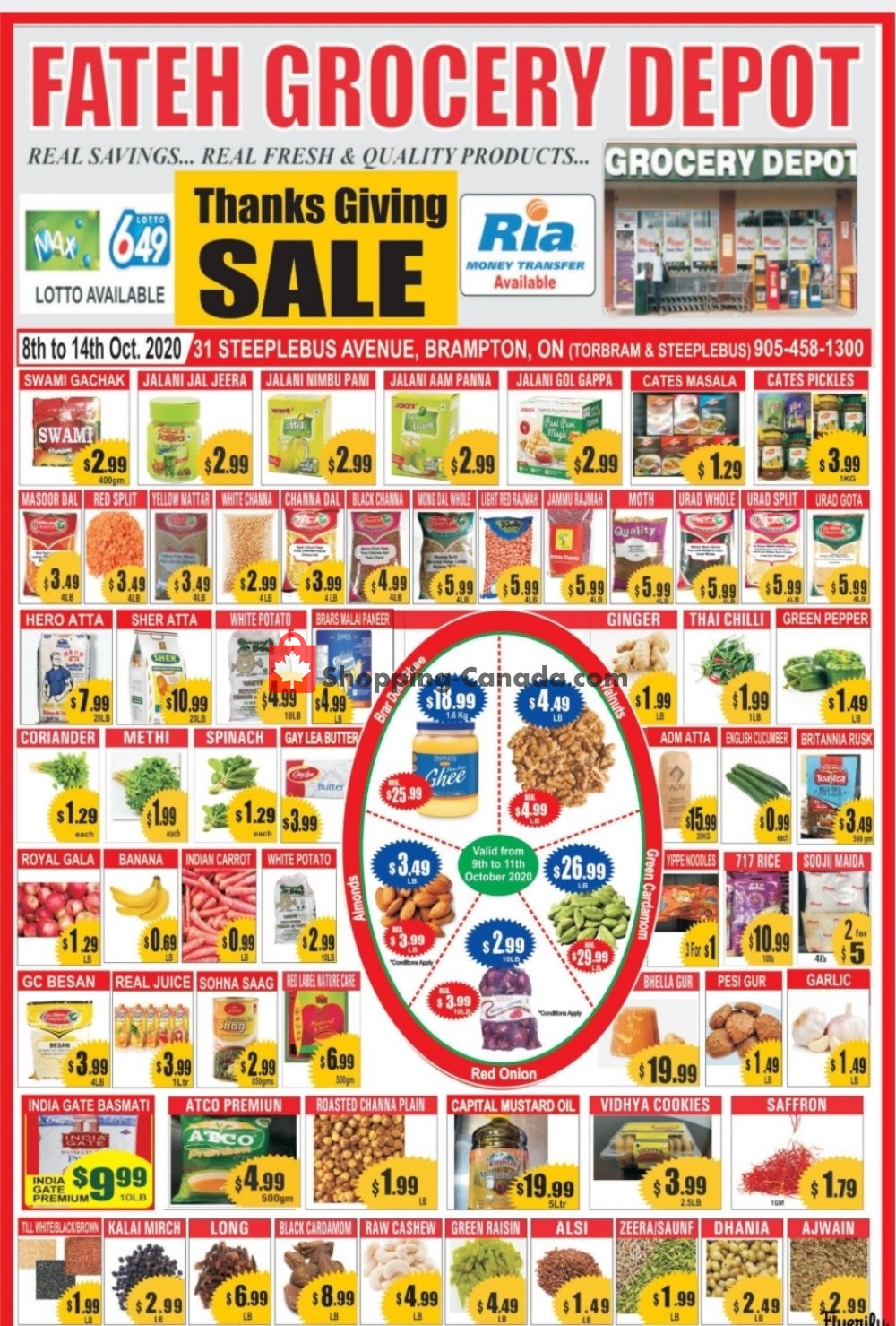 Fateh Grocery Depot flyer from Thursday October 8, 2020 to Wednesday October 14, 2020 - page 1