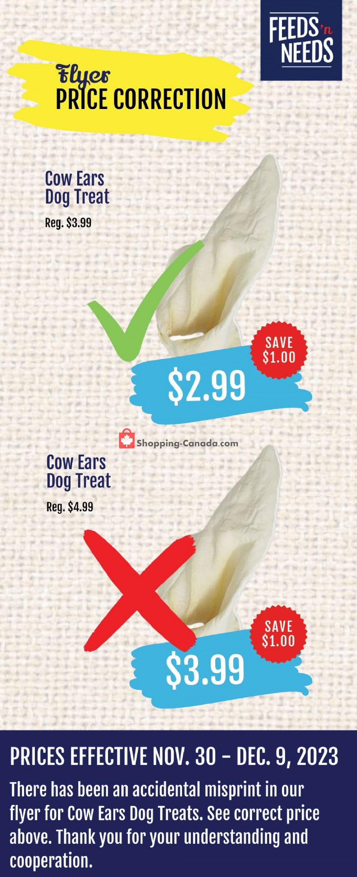 Feeds'n Needs flyer from Thursday November 30, 2023 to Saturday December 9, 2023 - page 6