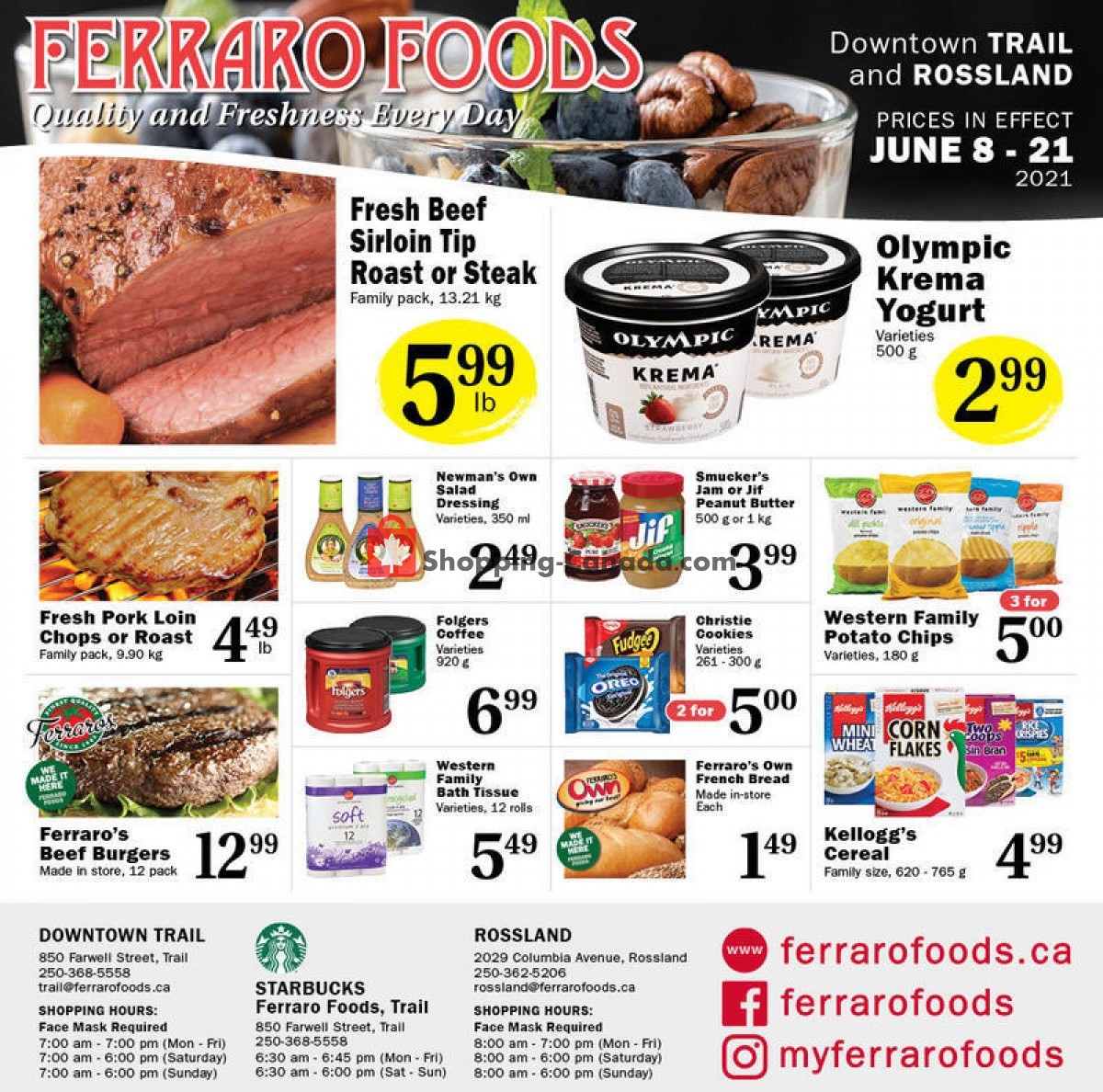 Ferraro Foods flyer from Tuesday June 8, 2021 to Monday June 21, 2021 - page 1