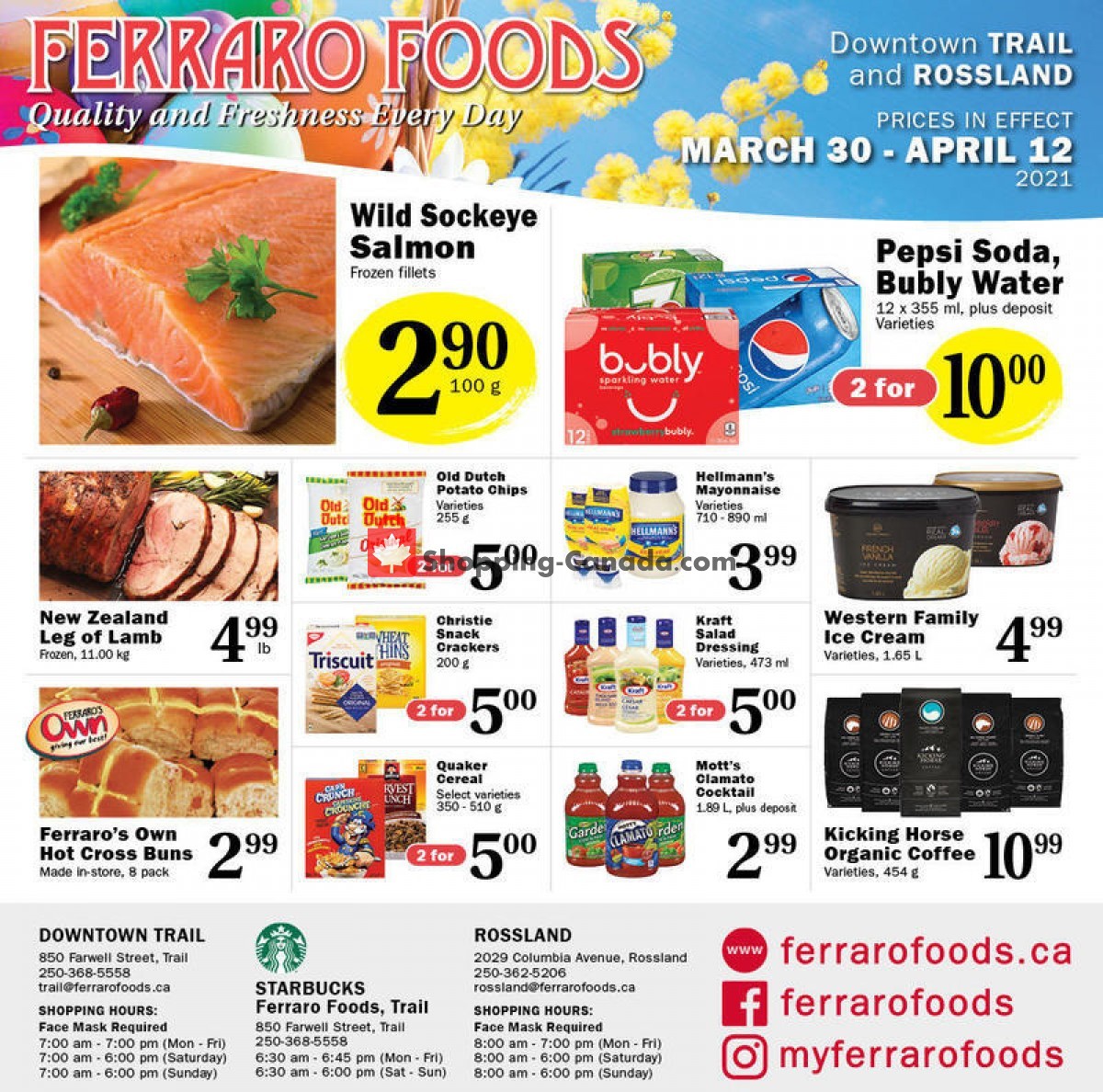 Ferraro Foods flyer from Tuesday March 30, 2021 to Monday April 12, 2021 - page 1