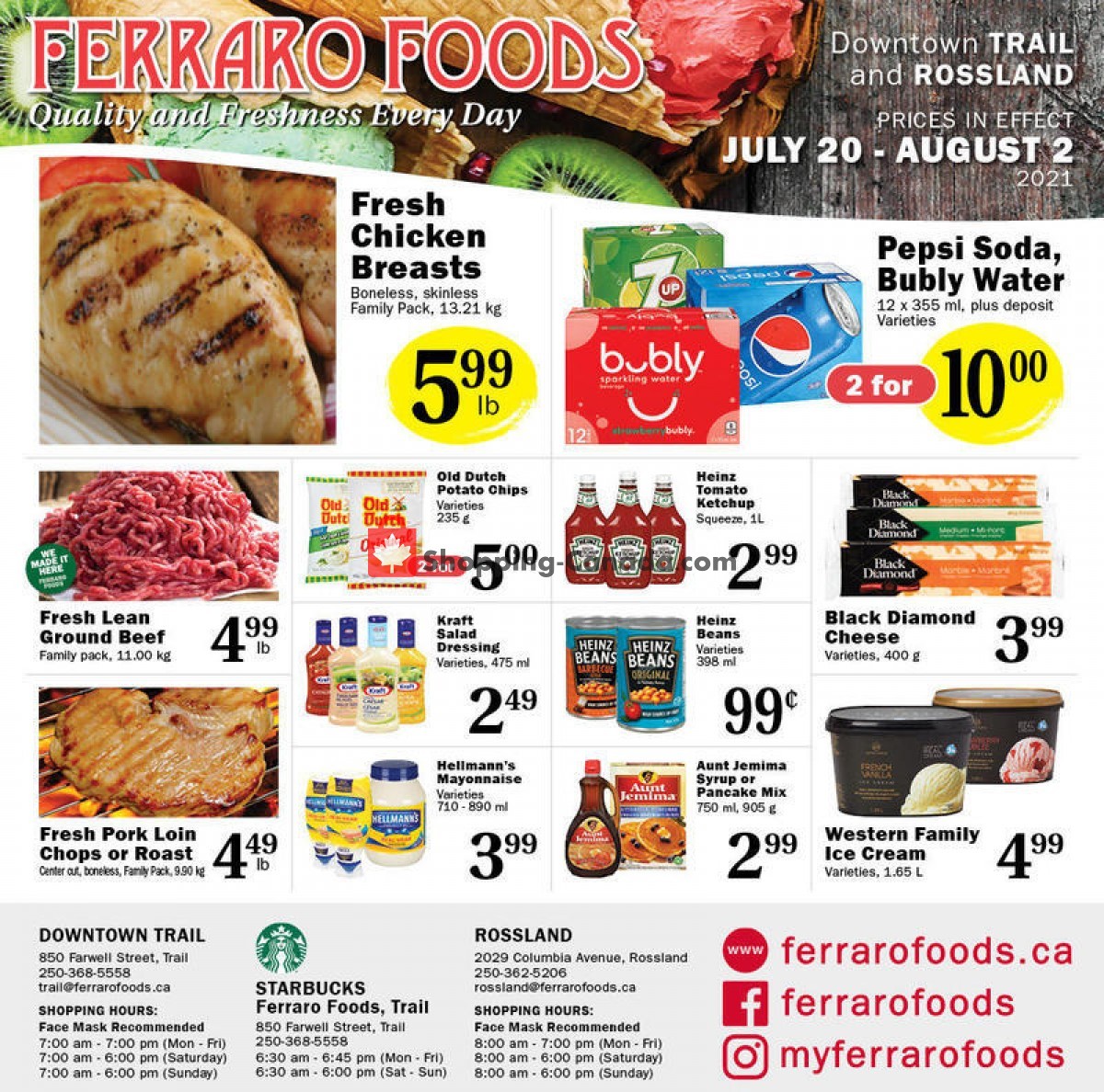 Ferraro Foods flyer from Tuesday July 20, 2021 to Monday August 2, 2021 - page 1