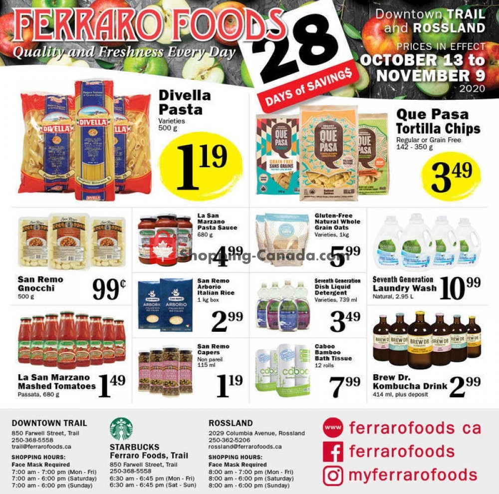 Ferraro Foods flyer from Tuesday October 13, 2020 to Monday October 26, 2020 - page 2
