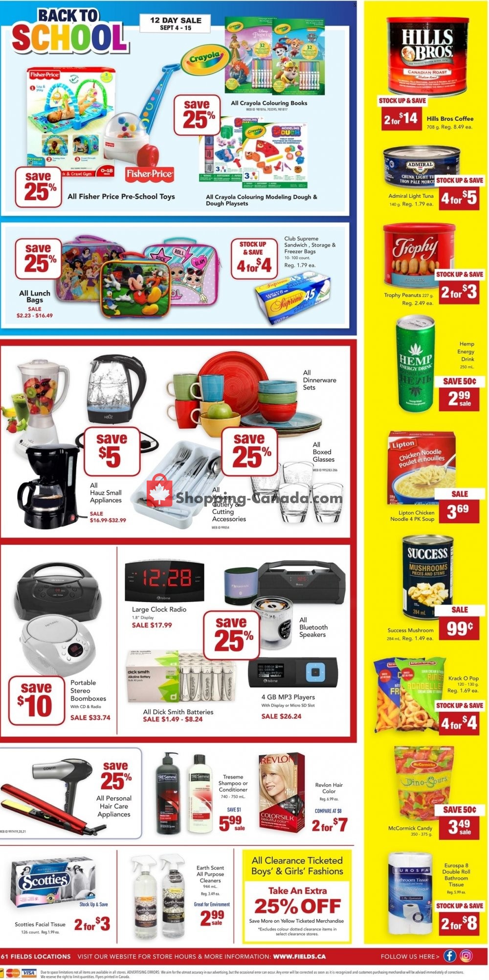 Fields flyer from Wednesday September 4, 2019 to Sunday September 15, 2019 - page 4