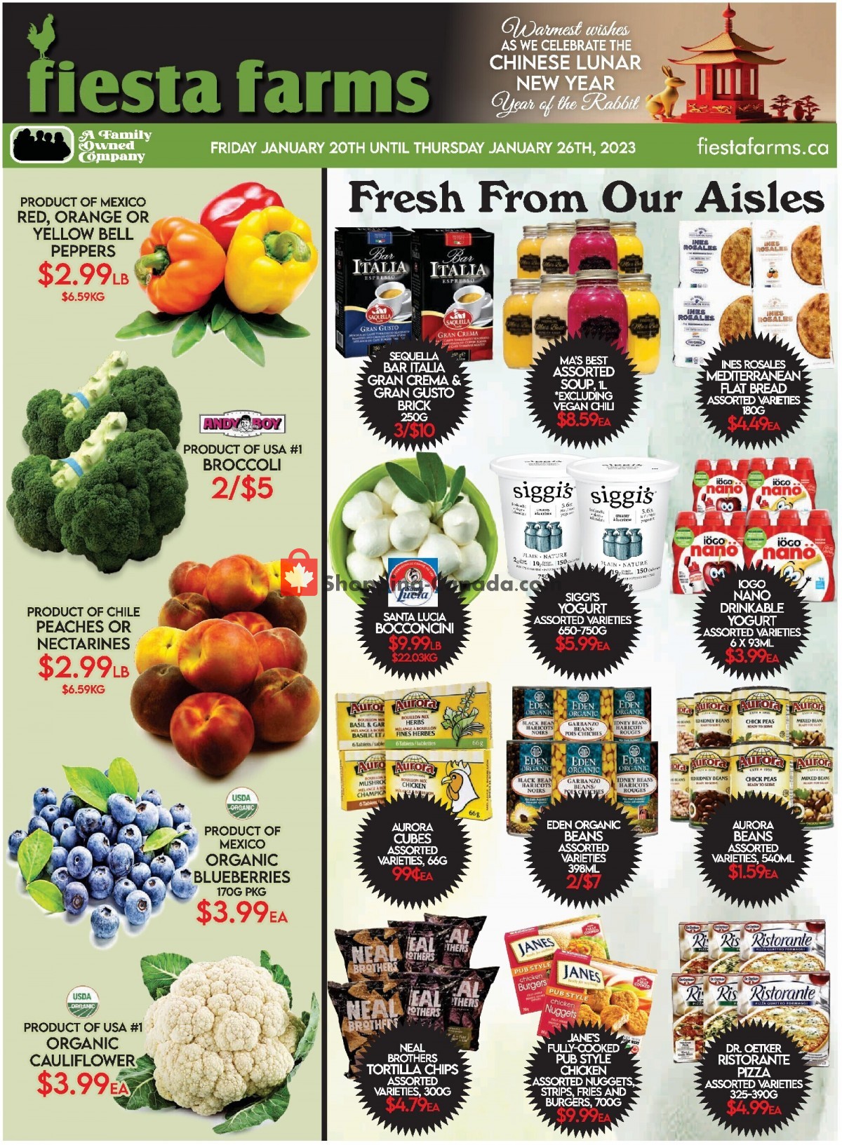 Fiesta Farms flyer from Friday January 20, 2023 to Thursday January 26, 2023 - page 1